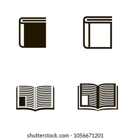 book icons set. book icons collections. sign design