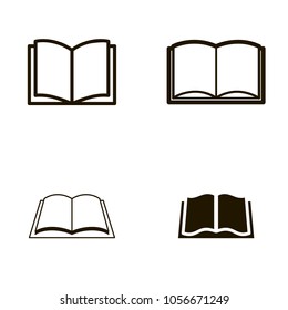 book icons set. book icons collections. sign design
