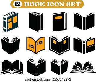 Conjunto de Ícones do Livro, Conjunto de Ícones em Plano de Fundo Branco Isolado
Ícone do livro definir vetor. abrir símbolo e símbolo do livro. e ícone do livro ícone da escola Livros abertos, ícones pretos fechados definidos em branco.