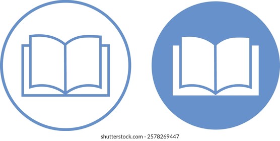 Book icons set. open book icon pictogram set illustration. e-book icon
