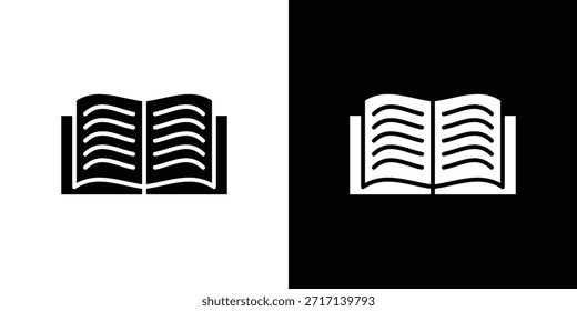 Conjunto de ícones de livro. ícones de vetor projetados em estilo preenchido