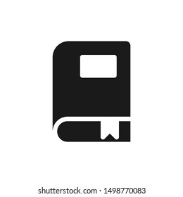 Book icons in solid or glyph style design suitable for website, app, and ui design. Vector illustration with editable stroke and pixel perfect icons on white background. EPS 10.
