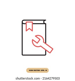 book icons  symbol vector elements for infographic web