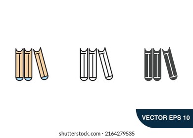 book icons  symbol vector elements for infographic web