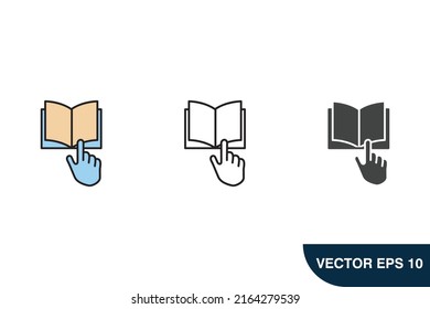 Symbol für Buchsymbole, Vektorelemente für Infografiken