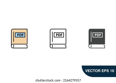 book icons  symbol vector elements for infographic web