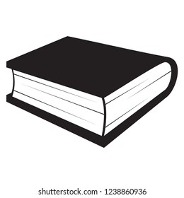 book icons vector in black and white