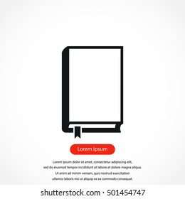 Book icons vector, flat design best vector icon