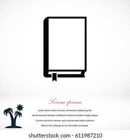 Book icons vector, flat design best vector icon