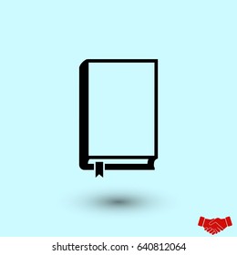 Book icons vector, flat design best vector icon