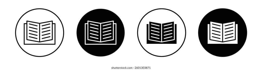 Book icons vectors graphics collection