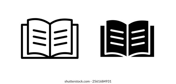 Book icons for web ui designs