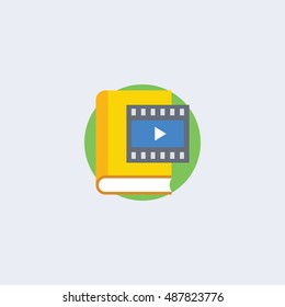 Book icon,Vector illustration