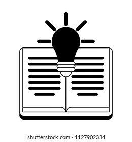 Book and idea in black and white
