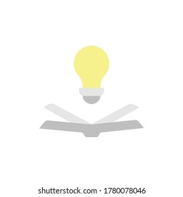 Book, idea, bulb icon. Simple color vector elements of knowledge icons for ui and ux, website or mobile application