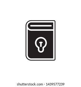 book, idea icon. Simple glyph, flat vector of Book icons for UI and UX, website or mobile application