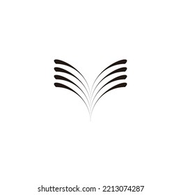 Book, illustration geometric symbol simple logo vector
