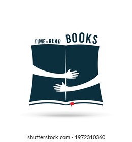 Book illustration with hands hugged