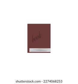 Buchgrafik, Buchsymbol mit elegantem Konzept, geeignet für einfache Designs