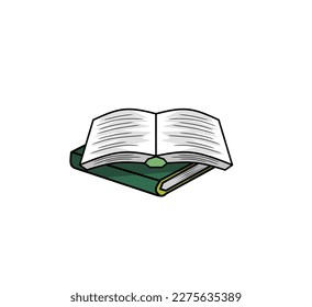 ilustración de libro, icono de libro con un concepto elegante, adecuado para diseños simples