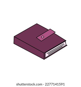book illustration, book icon with an elegant concept, suitable for simple designs