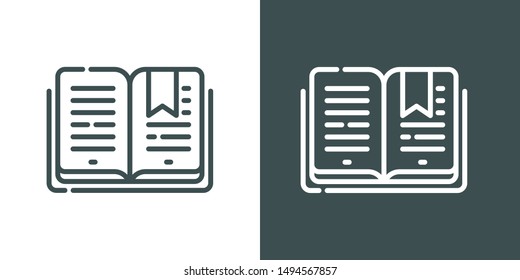 Book Illustration Symbol Icon Vector