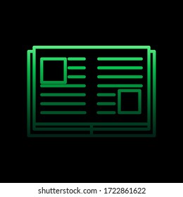 book with illustrations nolan icon. Simple thin line, outline vector of Education icons for ui and ux, website or mobile application