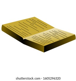 Book illustrations open on the table