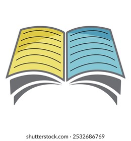Book image icon vector clipart design