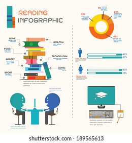 Book Infographics,vector,illustration.