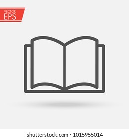 Book information icon. Library and literature Education symbol for your web site design, logo, app, UI. Vector illustration, EPS10. Open book sign. Knowledge text magazine study pictogram.