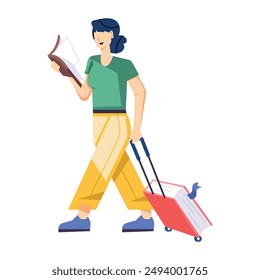 Buch und Tintenfass Flat Illustrationen