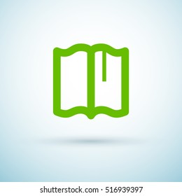 Book isolated minimal single flat linear icon for application and info-graphic. Read line vector icon for websites and mobile minimalistic flat design.