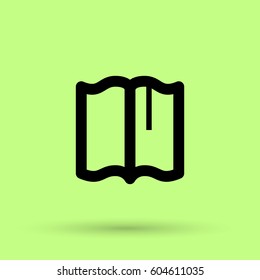 Book isolated minimal single flat linear icon for application and info-graphic. Read line vector icon for websites and mobile minimalistic flat design.