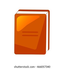 Book, isolated object on a white background, vector illustration