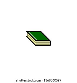 Book Isolated on white background emoji, emoticon