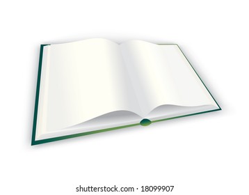 Buch einzeln auf weißem Hintergrund