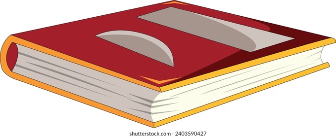 Book isolated on white background