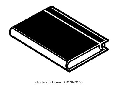 Buch einzeln auf weißem Hintergrund
