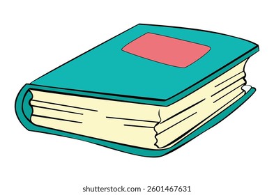 A book isolated on white background