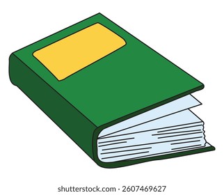 Book isolated on white background