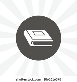 book isolated vector icon. education design element