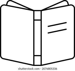 Icono del vector aislado del libro que puede modificar o editar fácilmente


