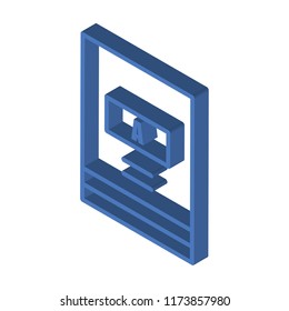 Book isometric left top view 3D icon