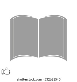 book, journal, icon, vector illustration EPS 10