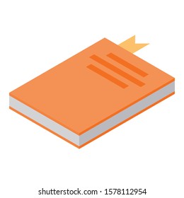 Book judge icon. Isometric of book judge vector icon for web design isolated on white background