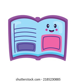 Book Kawaii School Supply Icon