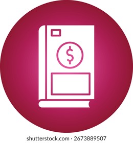 Book Keeping sinle vector icon illustration