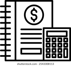 Book Keeping Vector Illustration Detailed Icon