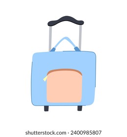 book kid luggage cartoon. people pencil, study pen, vacation car book kid luggage sign. isolated symbol vector illustration